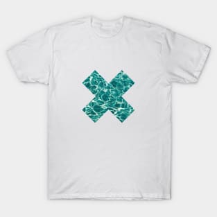 Cross with sea pattern T-Shirt